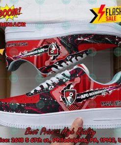 Personalized Name AFC Bournemouth Trending 2024 Custom Nike Air Force Sneakers