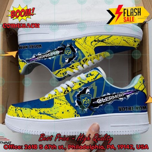 Personalized Name ASM Clermont Auvergne Trending 2024 Custom Nike Air Force Sneakers