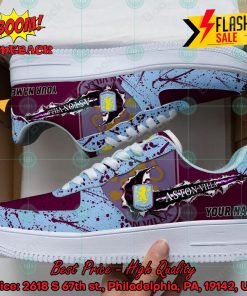 Personalized Name Aston Villa FC Trending 2024 Custom Nike Air Force Sneakers