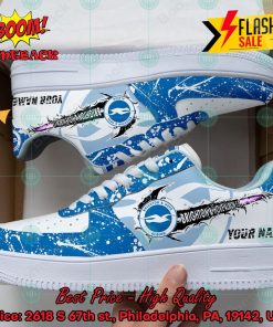 Personalized Name Brighton & Hove Albion FC Trending 2024 Custom Nike Air Force Sneakers