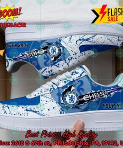 Personalized Name Chelsea FC Trending 2024 Custom Nike Air Force Sneakers