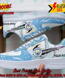 Personalized Name Manchester City FC Trending 2024 Custom Nike Air Force Sneakers