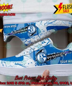 Personalized Name Schalke 04 Trending 2024 Custom Nike Air Force Sneakers