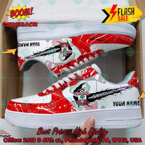 Personalized Name Southampton FC Trending 2024 Custom Nike Air Force Sneakers