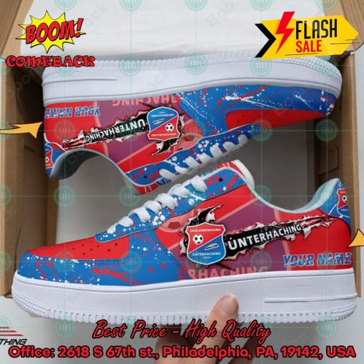 Personalized Name SpVgg Unterhaching Trending 2024 Custom Nike Air Force Sneakers