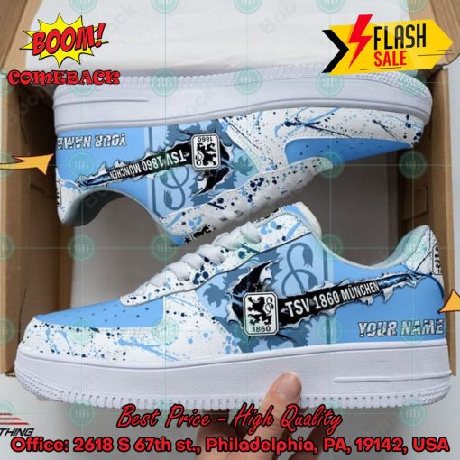 Personalized Name TSV 1860 Munich Trending 2024 Custom Nike Air Force Sneakers