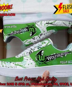 Personalized Name VfL Wolfsburg Trending 2024 Custom Nike Air Force Sneakers