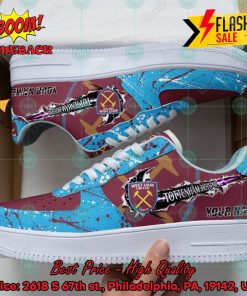 Personalized Name West Ham United FC Trending 2024 Custom Nike Air Force Sneakers