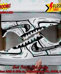 Schwarz-Weiss Bregenz Hot Trend 2024 Custom Nike Air Force Sneakers