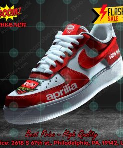 Aprilia Personalized Name Custom Nike Air Force Sneakers