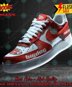 Big Dog Motorcycles Personalized Name Custom Nike Air Force Sneakers