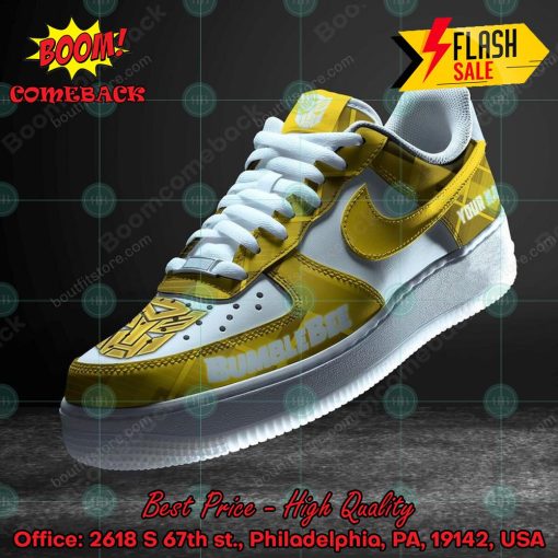 Bumblebee Personalized Name Custom Nike Air Force Sneakers