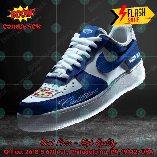 Cadillac Personalized Name Custom Nike Air Force Sneakers