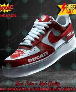 Ducati Personalized Name Custom Nike Air Force Sneakers