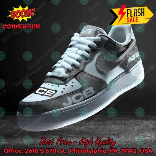 JCB Fastrac Personalized Name Custom Nike Air Force Sneakers