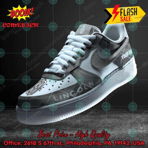 Lincoln Automobile Personalized Name Custom Nike Air Force Sneakers