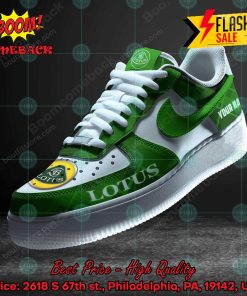 Lotus Cars Personalized Name Custom Nike Air Force Sneakers