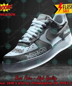 Norton Motorcycle Personalized Name Custom Nike Air Force Sneakers