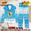 Bristol City FC Deer Horn Personalized Name Pajamas Set For Christmas 2024