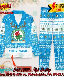 Blackburn Rovers FC Deer Horn Personalized Name Pajamas Set For Christmas 2024