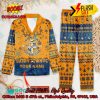 Leeds United FC Deer Horn Personalized Name Pajamas Set For Christmas 2024