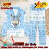 Manchester United FC Deer Horn Personalized Name Pajamas Set For Christmas 2024