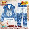 Preston North End FC Deer Horn Personalized Name Pajamas Set For Christmas 2024