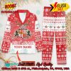 Watford FC Deer Horn Personalized Name Pajamas Set For Christmas 2024