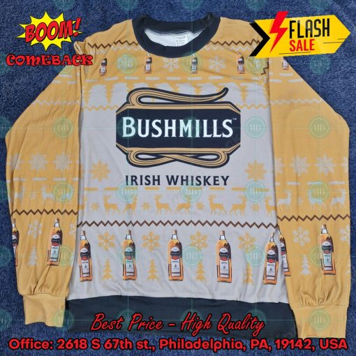 Trending 2024 Bushmills Irish Whiskey Ugly Christmas Sweater