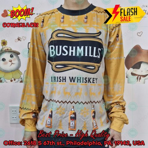 Trending 2024 Bushmills Irish Whiskey Ugly Christmas Sweater