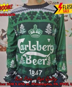 Trending 2024 Carlsberg Beer 1847 Ugly Christmas Sweater