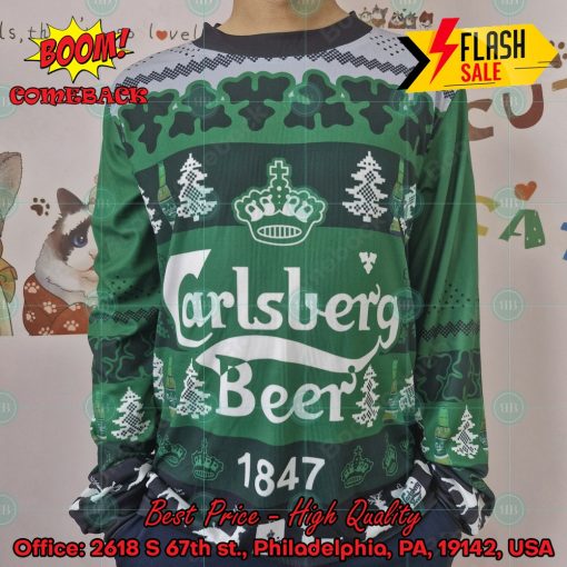 Trending 2024 Carlsberg Beer 1847 Ugly Christmas Sweater