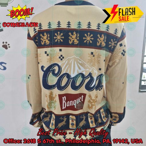 Trending 2024 Coors Banquet Ugly Christmas Sweater