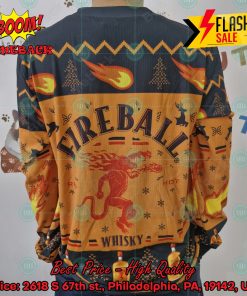 Trending 2024 Fireball Whisky Ugly Christmas Sweater