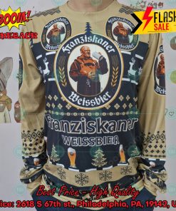 Trending 2024 Franziskaner Weissbier Ugly Christmas Sweater