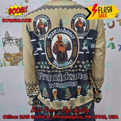 Trending 2024 Franziskaner Weissbier Ugly Christmas Sweater