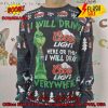 Trending 2024 Grinch I Will Drink Jameson Everywhere Ugly Christmas Sweater