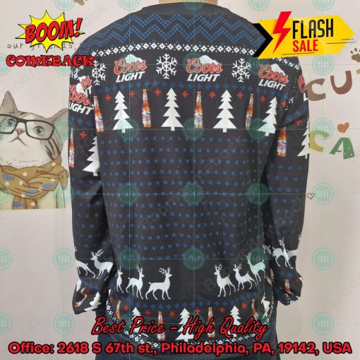 Trending 2024 Grinch I Will Drink Coors Light Everywhere Ugly Christmas Sweater