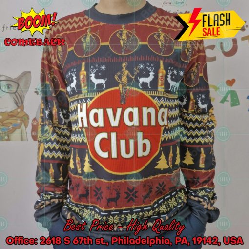 Trending 2024 Havana Club Ugly Christmas Sweater