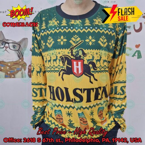 Trending 2024 Holsten Brewery Ugly Christmas Sweater