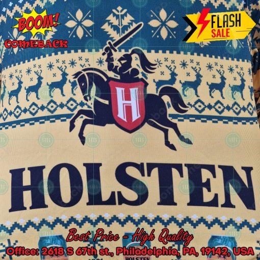 Trending 2024 Holsten Brewery Ugly Christmas Sweater