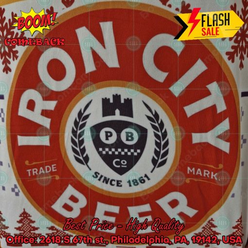 Trending 2024 Iron City Beer Ugly Christmas Sweater