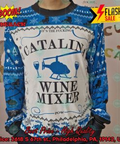 Trending 2024 It’s The Fuking Catalina Wine Mixer Ugly Christmas Sweater