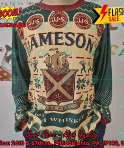 Trending 2024 Jameson Irish Whiskey Ugly Christmas Sweater