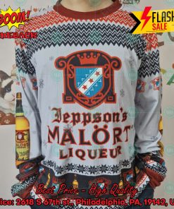 Trending 2024 Jeppson’s Malort Liqueur Ugly Christmas Sweater