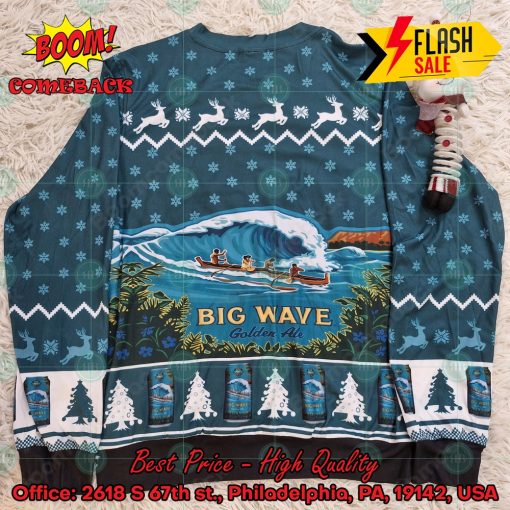 Trending 2024 Kona Brewing Big Wave Golden Ale Ugly Christmas Sweater