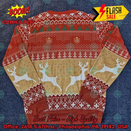 Trending 2024 Lone Star Beer Ugly Christmas Sweater