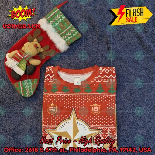 Trending 2024 Lone Star Beer Ugly Christmas Sweater