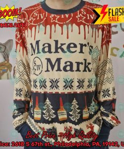 Trending 2024 Maker’s Mark Ugly Christmas Sweater