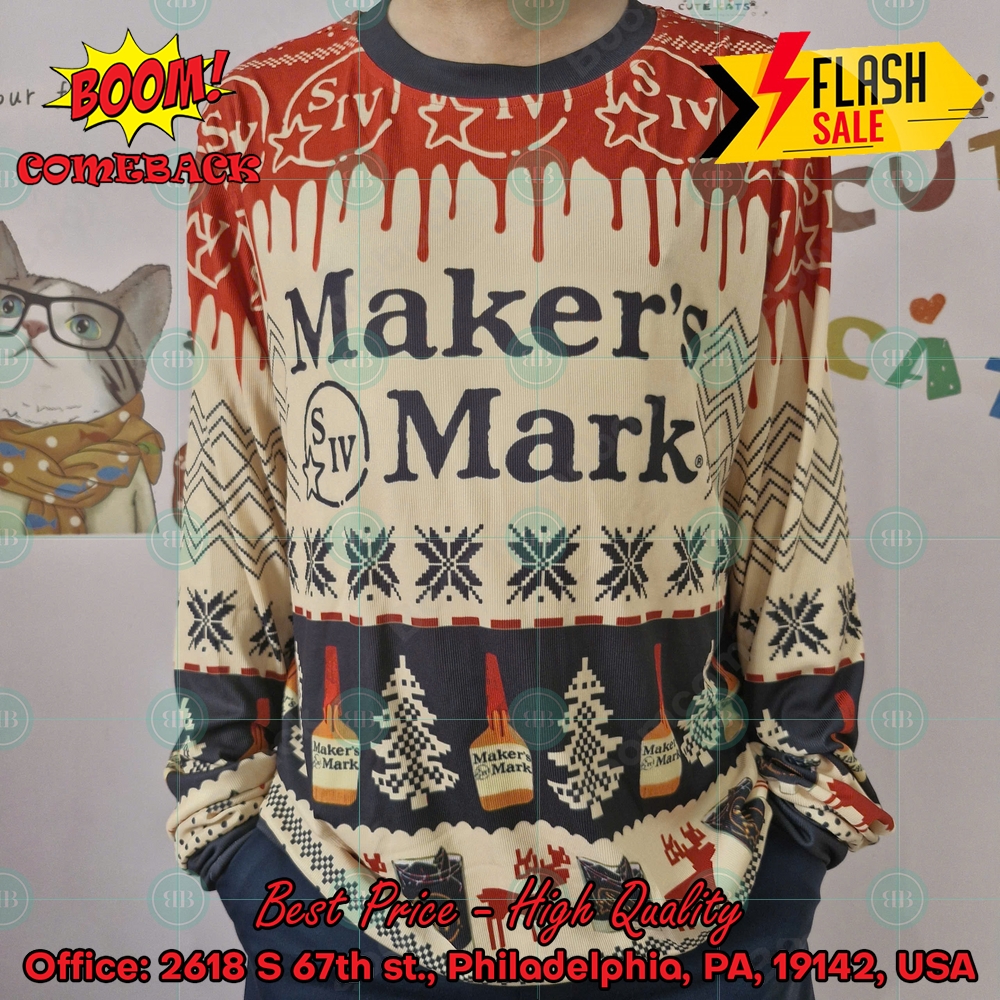 Trending 2024 Maker's Mark Ugly Christmas Sweater